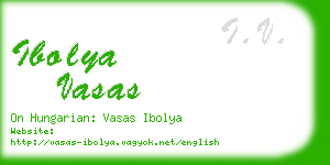 ibolya vasas business card